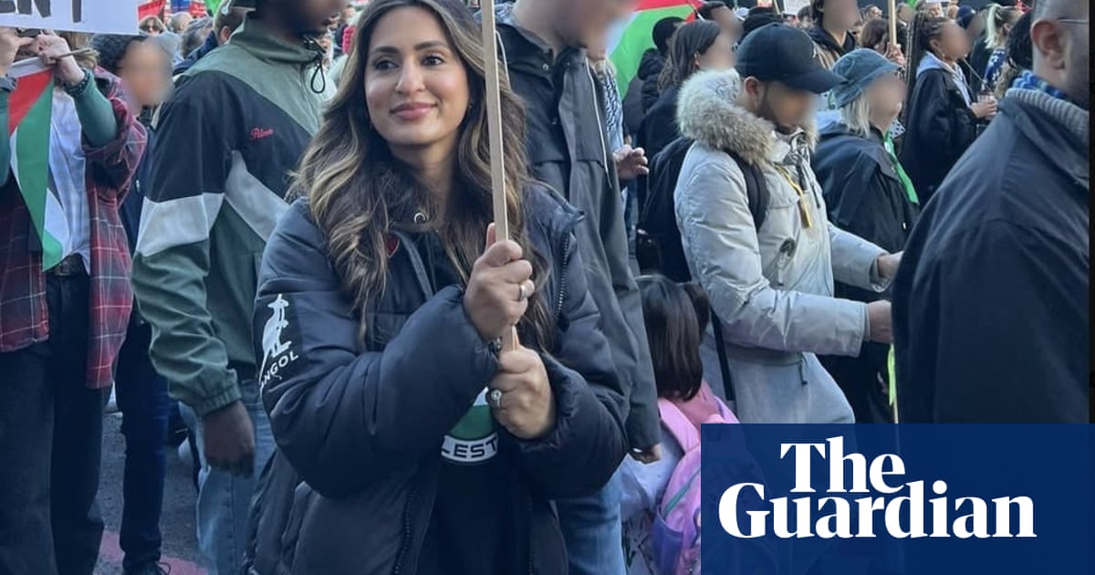 Pro-Palestine protester cleared of racial offence over ‘coconut’ placard | London