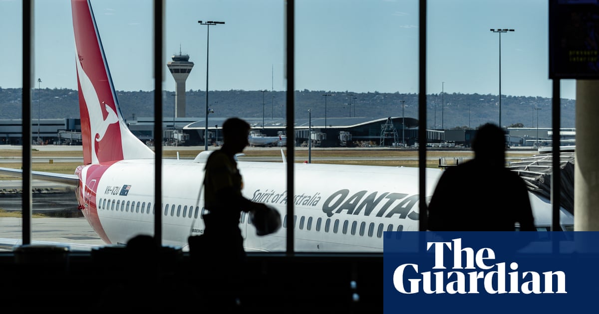 Perth airport runway undergoes emergency repairs after Qantas plane takeoff | Perth