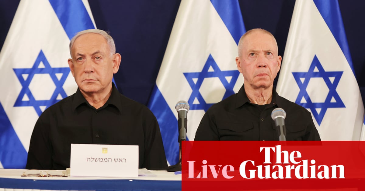 Middle East crisis live: business leaders warn Netanyahu against firing defence minister | Israel-Gaza war