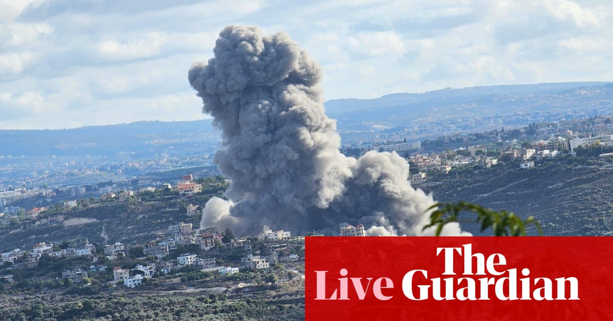 Middle East crisis live: Israel launches major strikes on Lebanon as White House says diplomacy ‘urgent’ | Lebanon