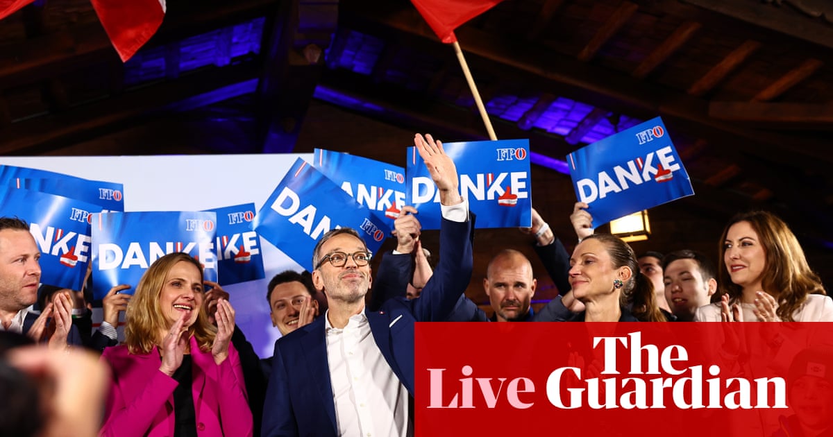 Austria’s far-right Freedom party wins most votes in election – latest updates | World news