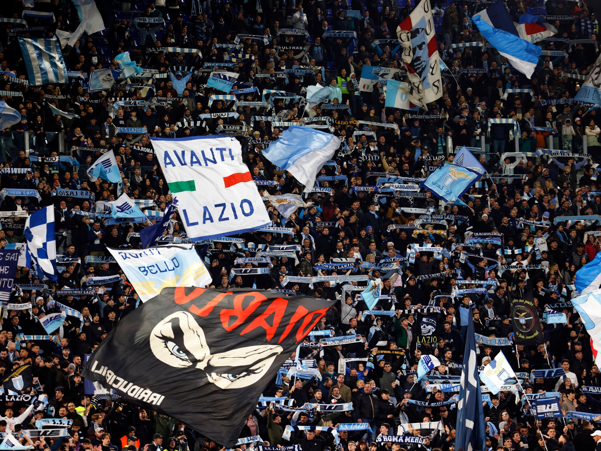 Lazio fans detained with weapons before Europa League match in Germany | Football News