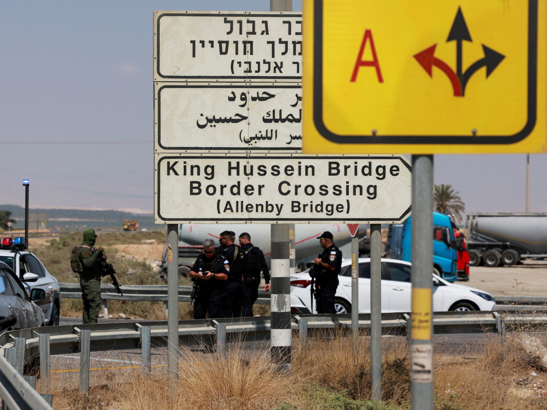 Gunman kills three guards at West Bank crossing with Jordan: Israeli army | Israel-Palestine conflict News