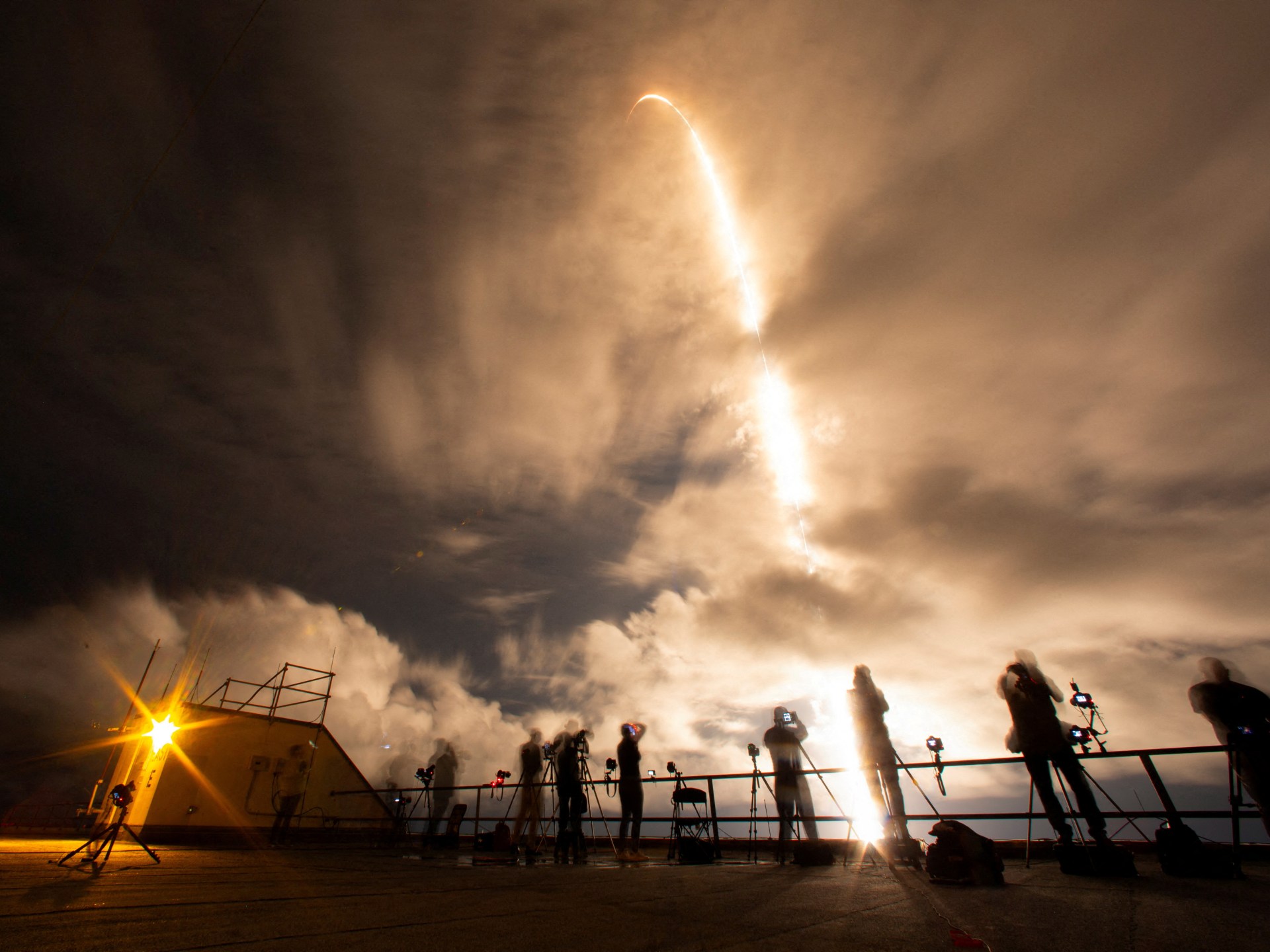 SpaceX rocket launches billionaire to make first private spacewalk | News