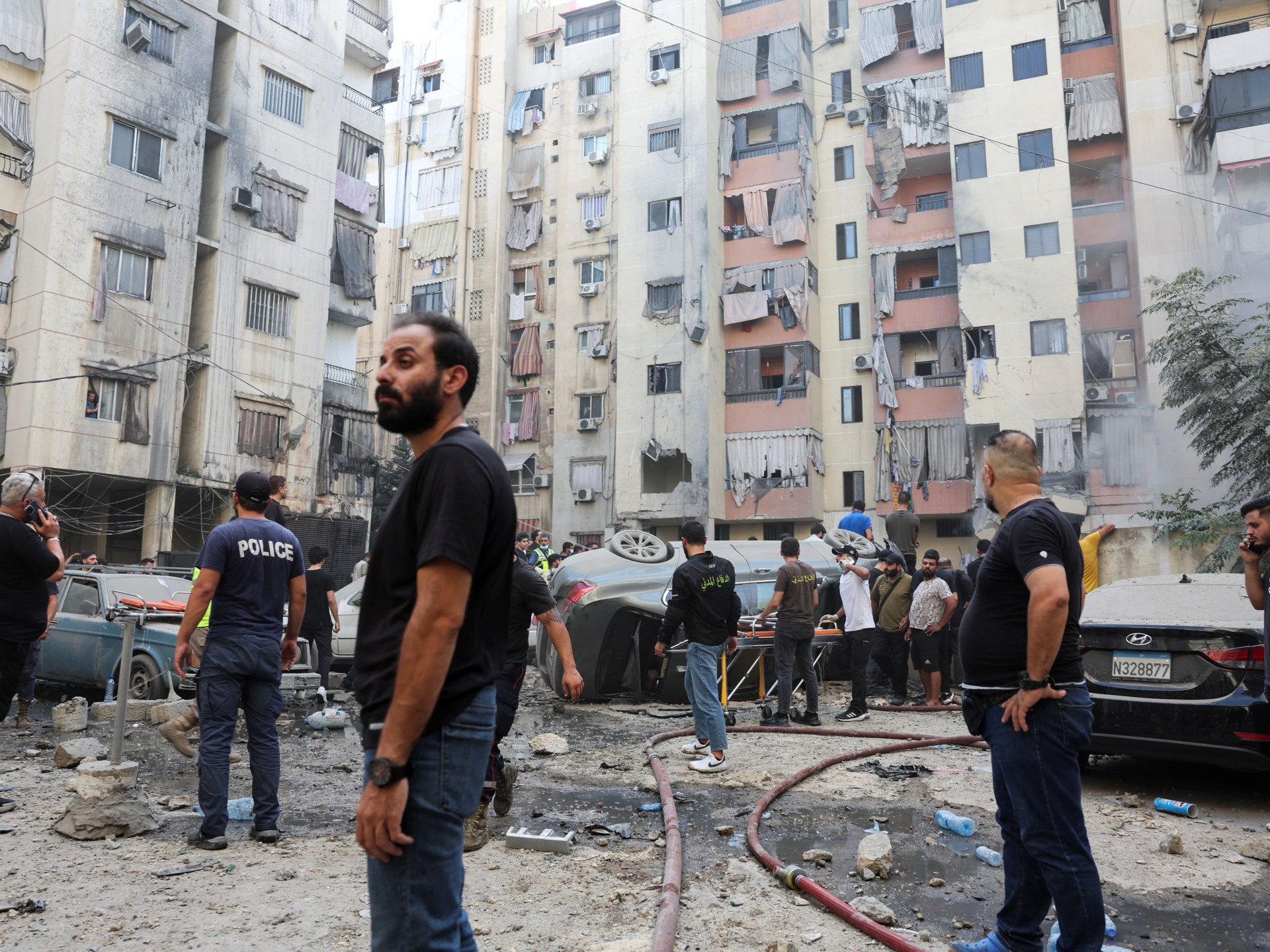 Israeli air attack on Beirut kills eight as cross-border fire intensifies | Israel-Palestine conflict News