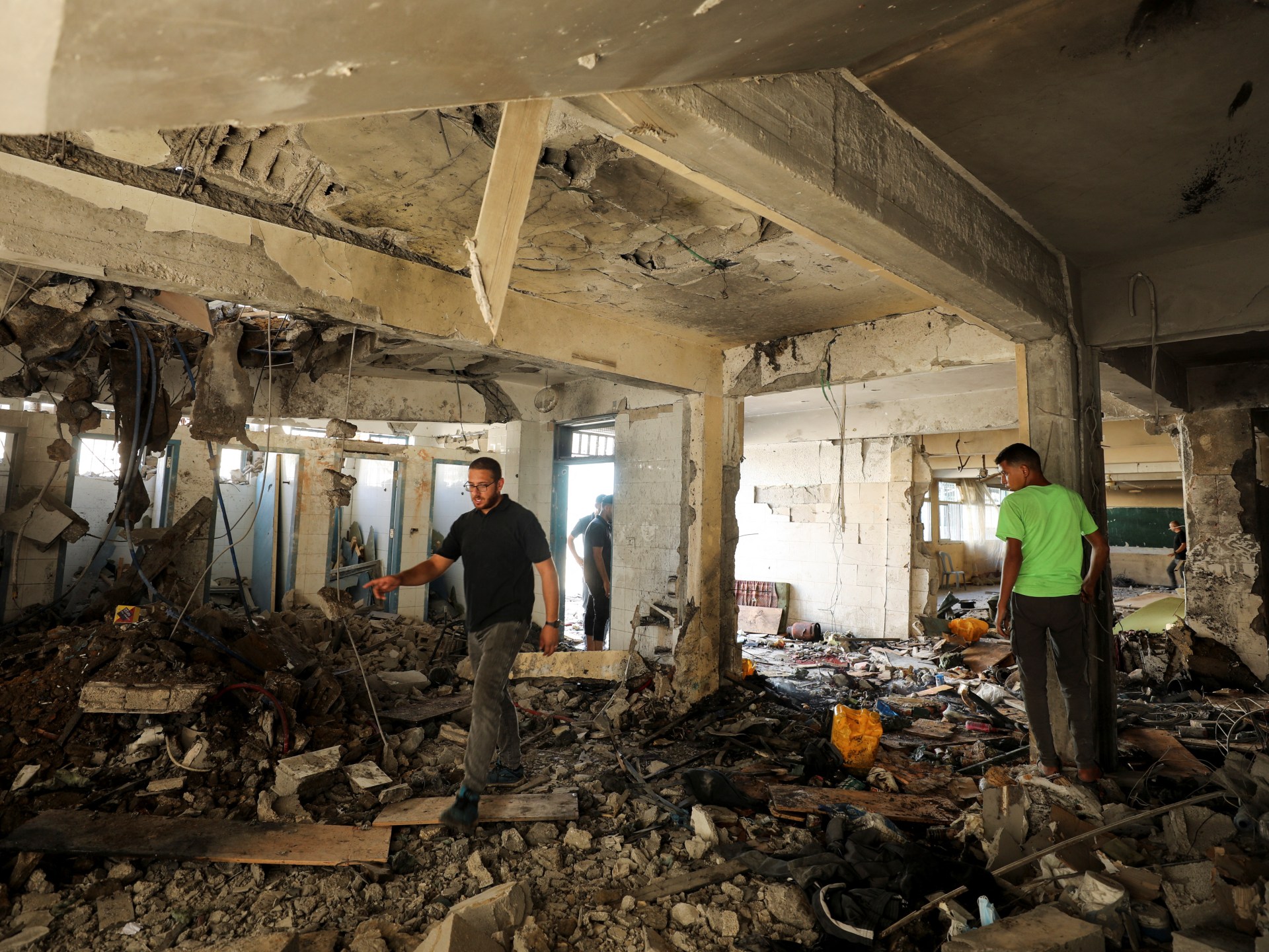 Israeli attack on Gaza school sheltering displaced Palestinians kills 22 | Israel-Palestine conflict News