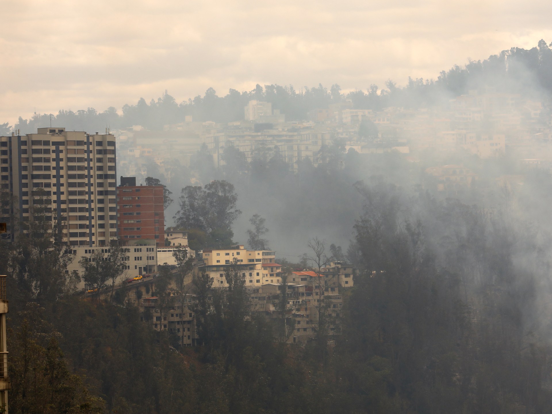 Ecuador battles wildfires near capital as drought grips South America | Climate Crisis News