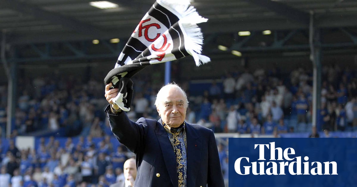 Sexual assault claims made over Mohamed Al Fayed’s Fulham tenure | Mohamed Al Fayed