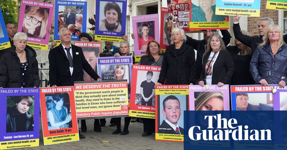 Essex mental health inquiry will reveal hundreds more deaths, chair says | Mental health