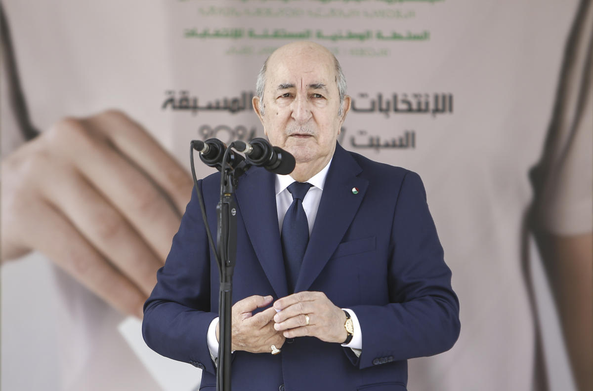 President Abdelmadjid Tebboune elected to serve second term leading gas-rich Algeria