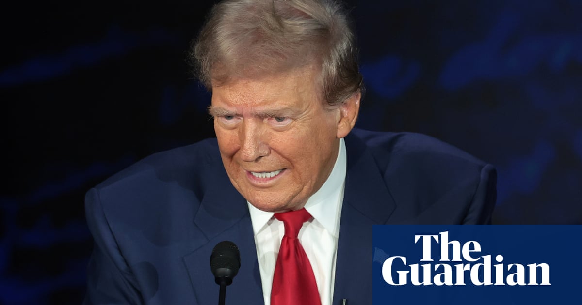 Trump fumbles debate question about Harris’s race and revisits Central Park Five | US elections 2024