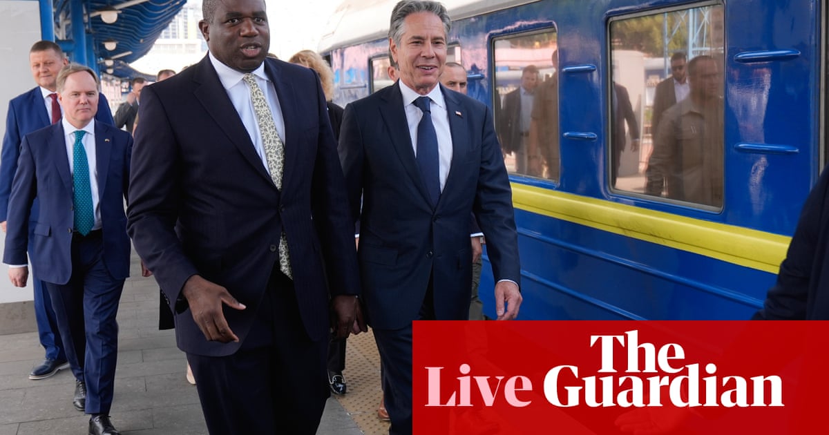 US secretary of state and Britain’s foreign secretary in Kyiv to meet Ukrainian leaders – Europe live | Ukraine