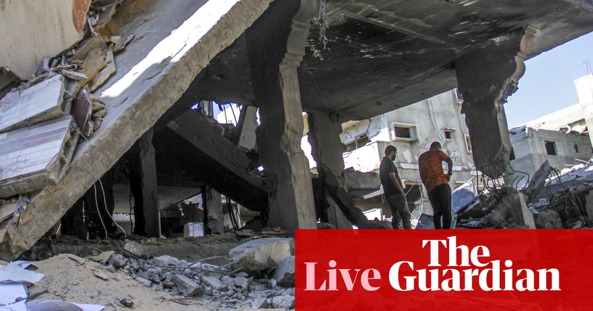 Israel-Gaza war live: eight reported killed at Gaza school as Israel says it hit Hamas command centre | Israel-Gaza war