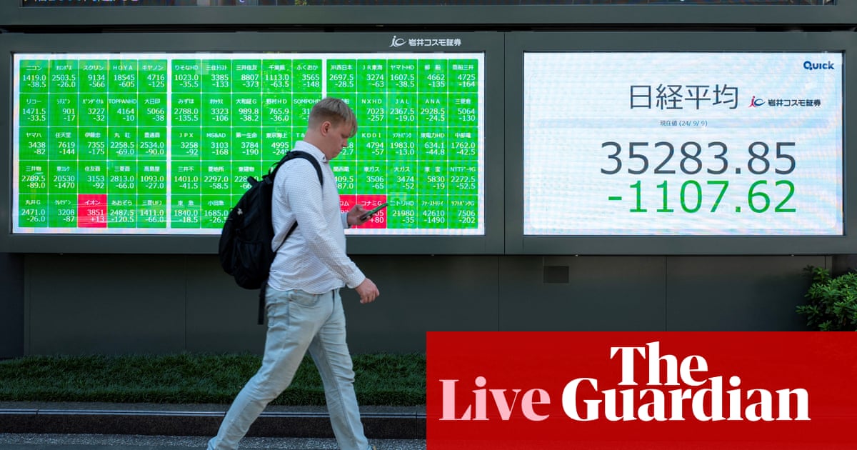 US recession fears hit markets; Aldi to open more UK stores as profits more than double – business live | Business