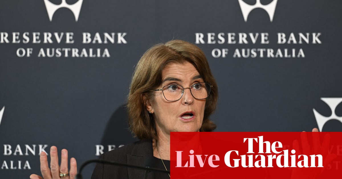 Australia news live: RBA governor to give speech amid growing calls to cut interest rates | Australia news