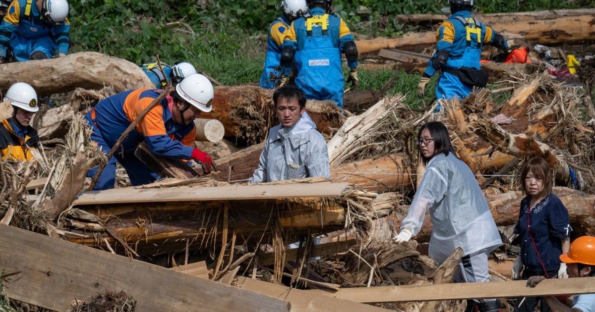 Rescuers comb muddy riverbanks after floods kill six in Japan | Floods News