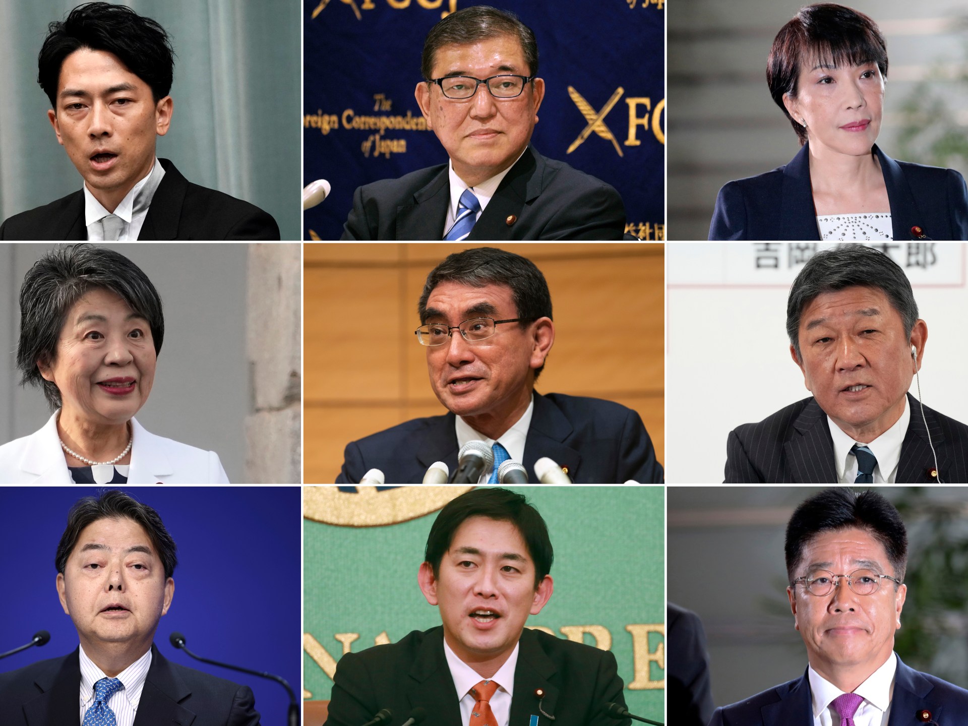 Nine candidates named in Japan’s leadership race | Politics News