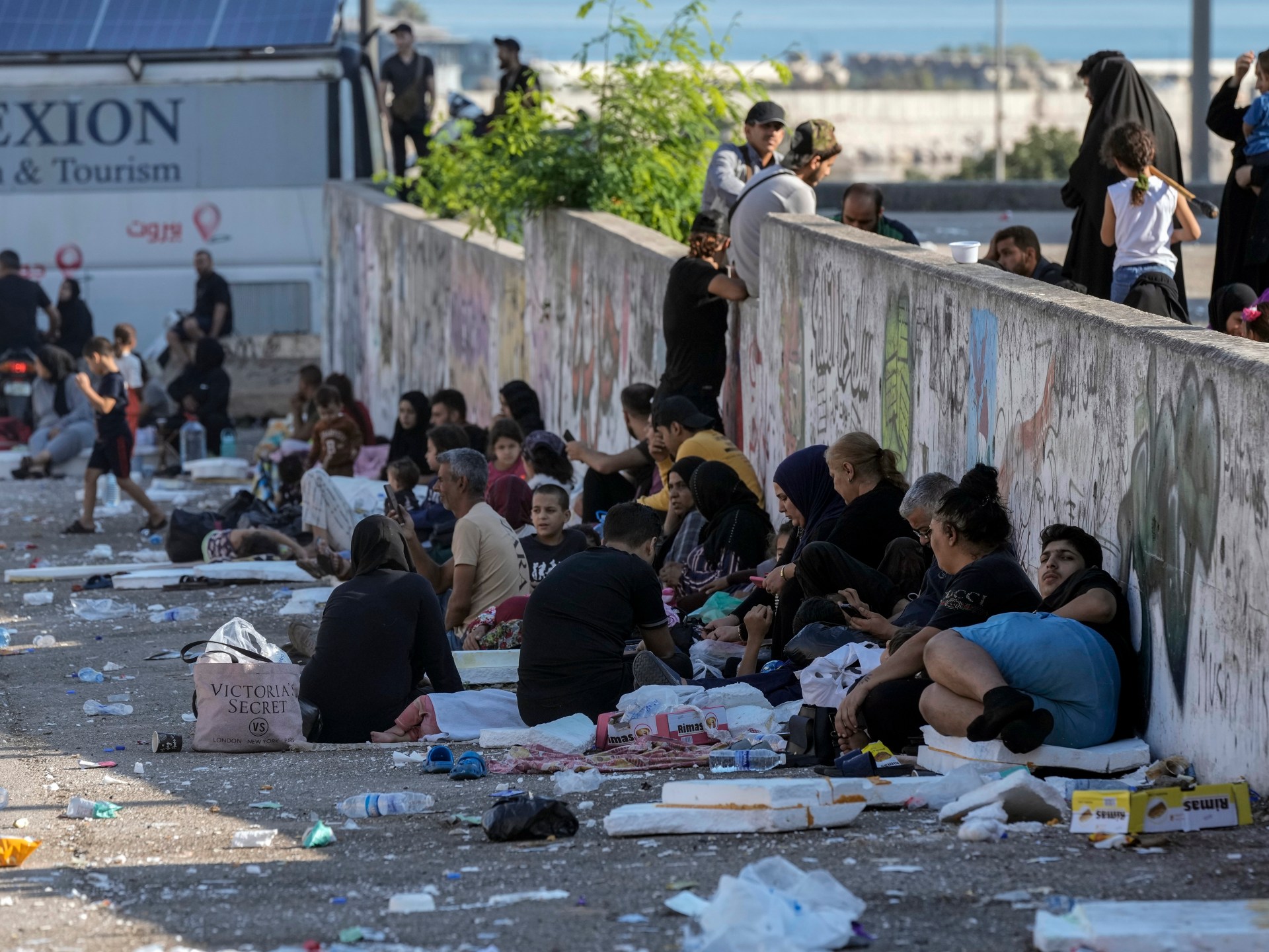 Families flee to Beirut’s seafront to escape devastating Israeli attacks | Israel-Lebanon attacks News