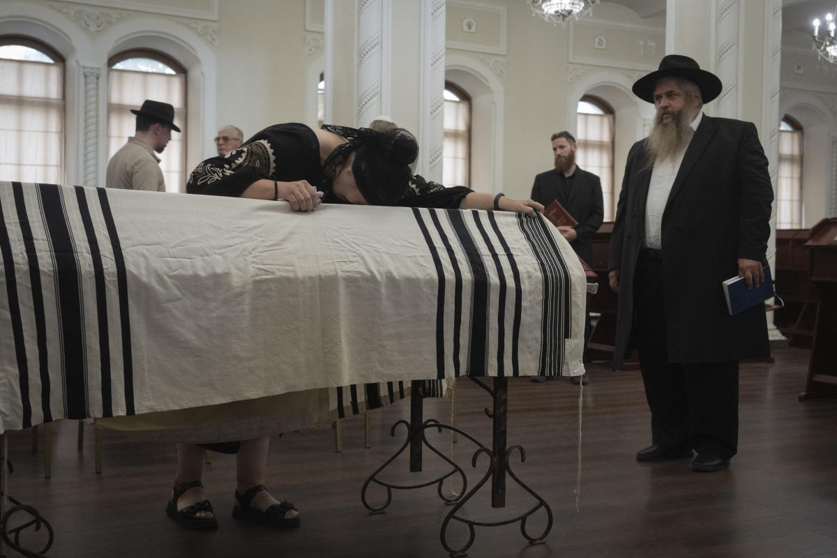 Ukraine's chief rabbi mourns his adopted son who was killed in battle