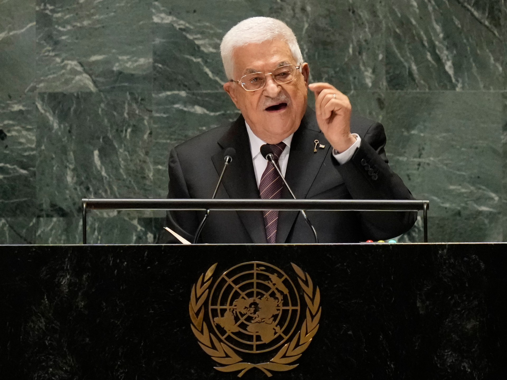 Abbas slams US’s diplomatic support for Israel’s war on Gaza in UN speech | Israel-Palestine conflict News