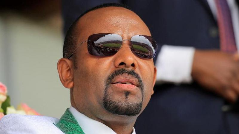 Ethiopian Prime Minister Abiy Ahmed at an event in Ethiopia in June 2021.