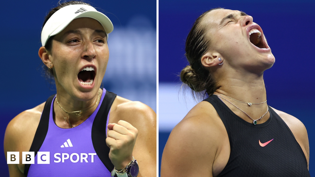 Jessica Pegula and Aryna Sabalenka celebrate their respective US Open victories