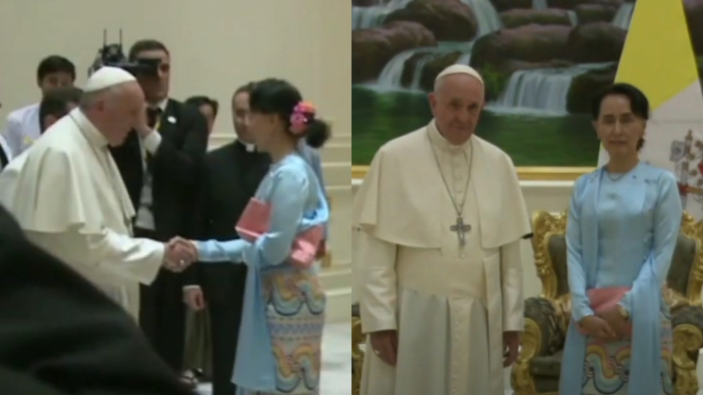 Pope Francis offers Vatican refuge to Myanmar’s Aung San Suu Kyi