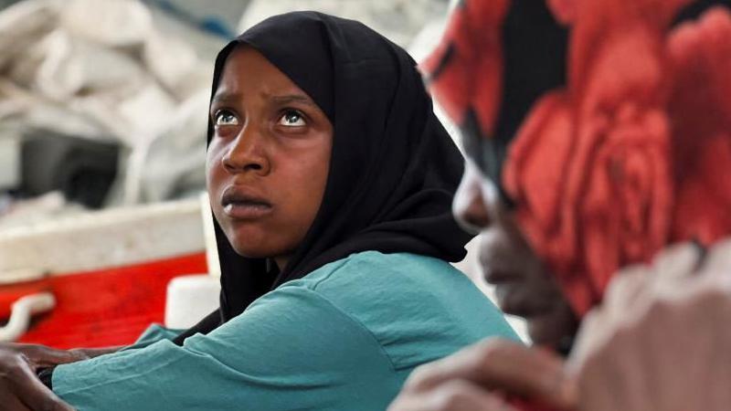 Families displaced by RSF advances in Sudan's El Gezira and Sennar states shelter at the Omar ibn al-Khattab displacement site in Kassala state, Sudan, on 10 July 2024