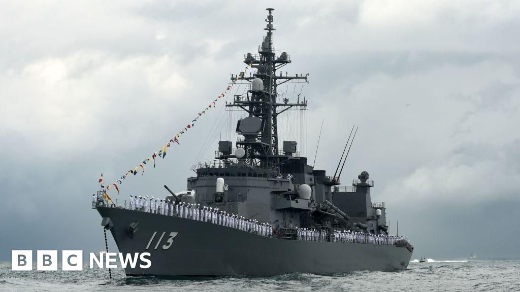 Japan sails warship through Taiwan Strait for first time