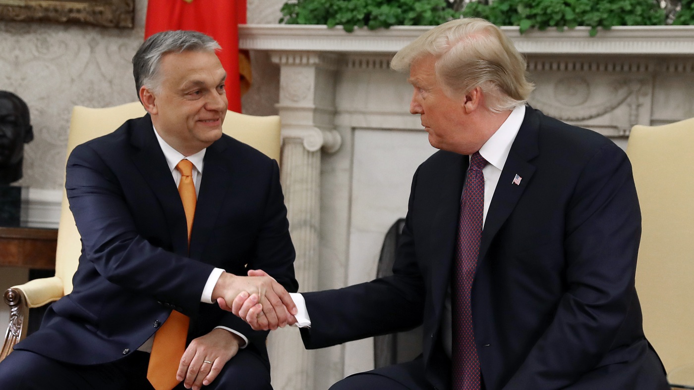 Trump points to Hungary's Viktor Orbán as proof of his support from foreign leaders : NPR