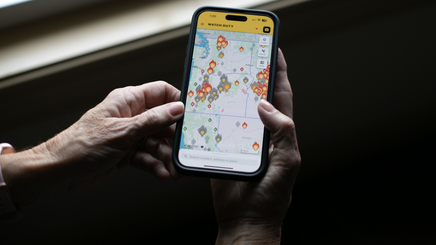 Watch Duty App puts wildfire information one click away : NPR