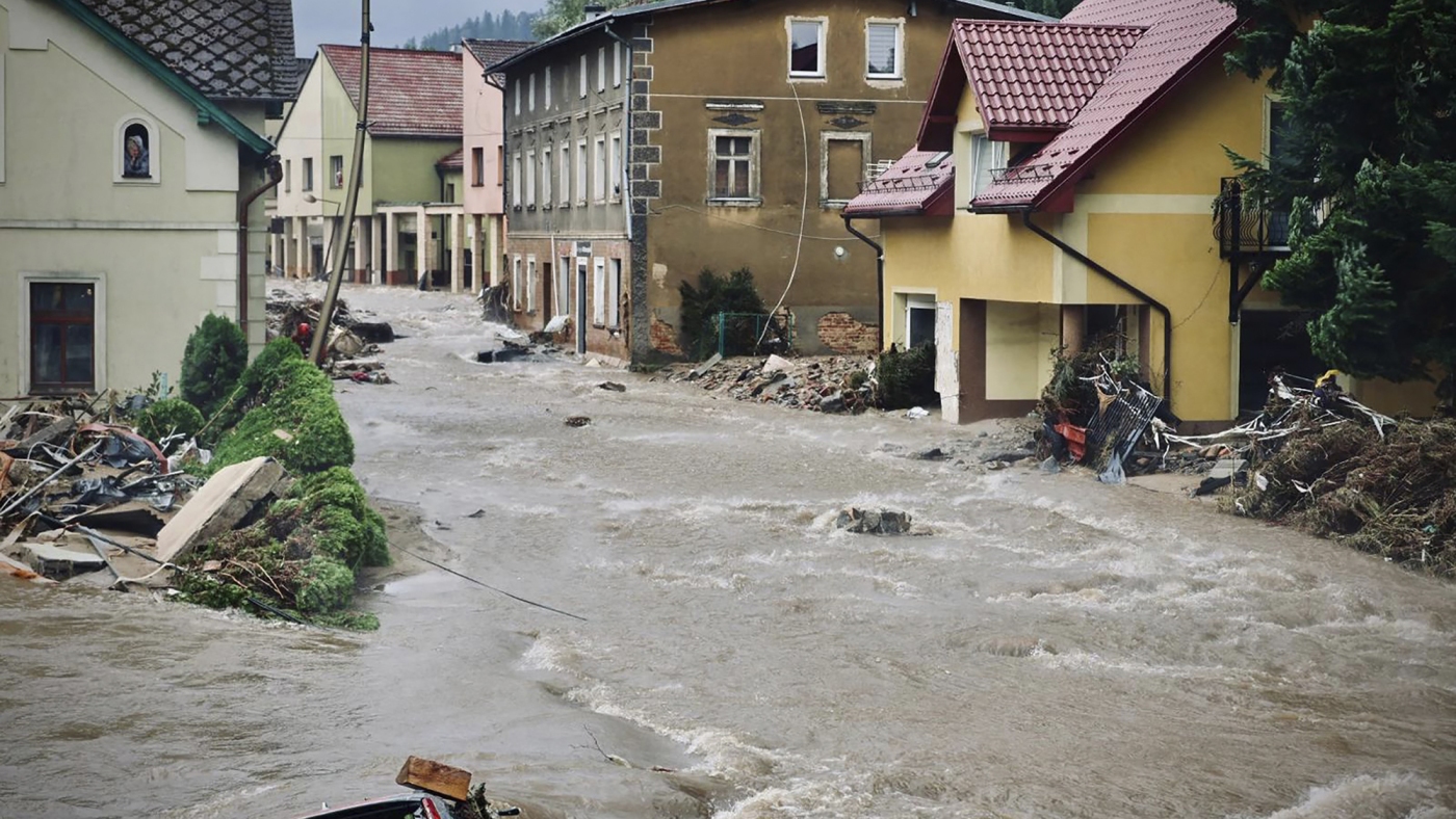 Europe’s September rains were twice as likely due to climate change : NPR