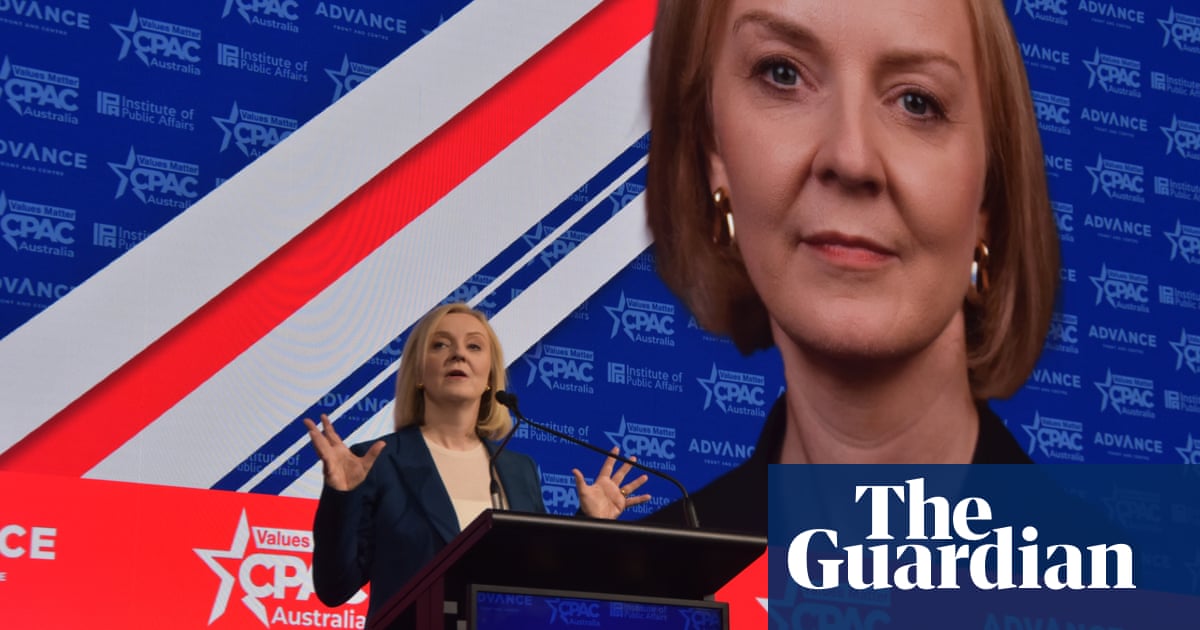 Liz Truss urges conservatives to ‘defund state media’ as she rails against left at Australian CPAC event | Liz Truss