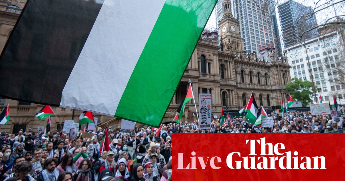 News live: thousands of pro-Palestinian supporters to rally across major cities; Australians evacuate Lebanon to Cyprus | Israel-Gaza war