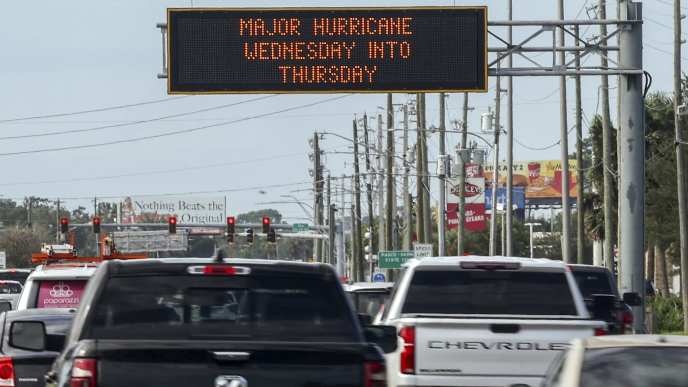 Hurricane Milton set to make landfall in Florida in next 24 hours : NPR