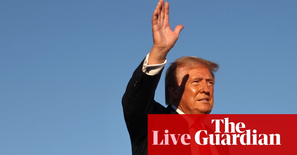 Trump to hold rally in Arizona as new polls show Harris in the lead – live | US politics