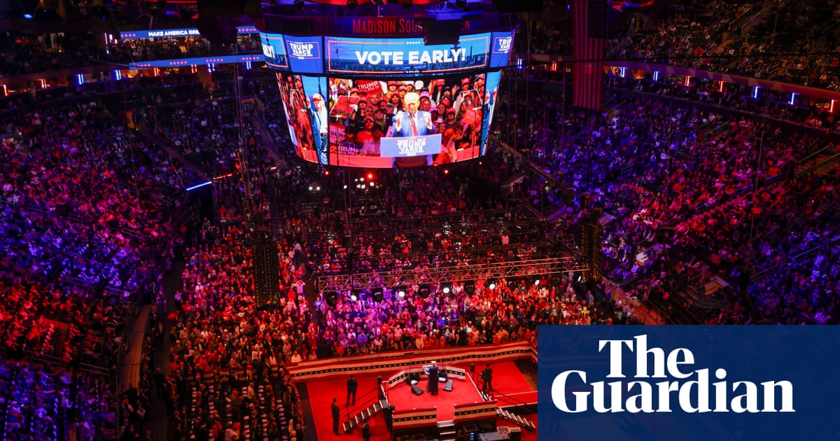 Trump fills Madison Square Garden with anger, vitriol and racist threats | US elections 2024