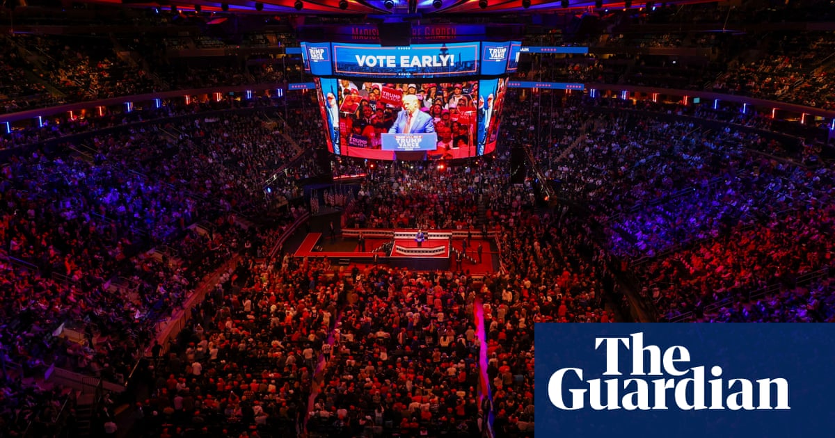 First Thing: Trump fills Madison Square Garden with anger and vitriol | US news