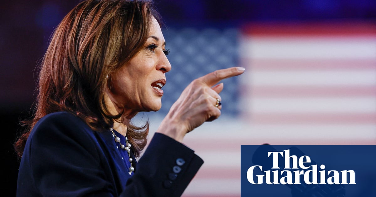 Kamala Harris to urge voters to ‘turn the page’ on era of Trump | US elections 2024