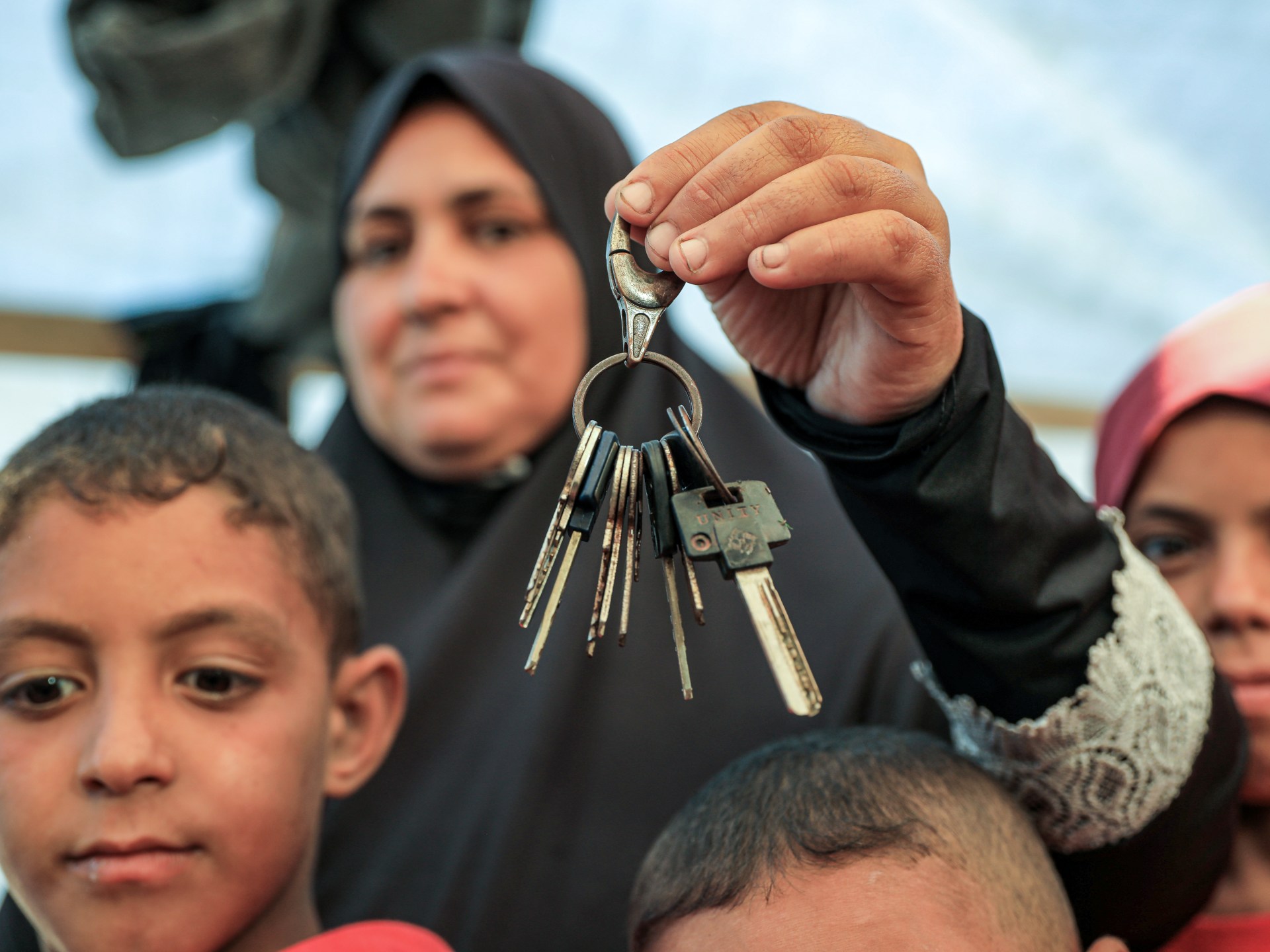 All that’s left is a key: Palestinians fleeing Israel’s bombs dream of home | Israel-Palestine conflict