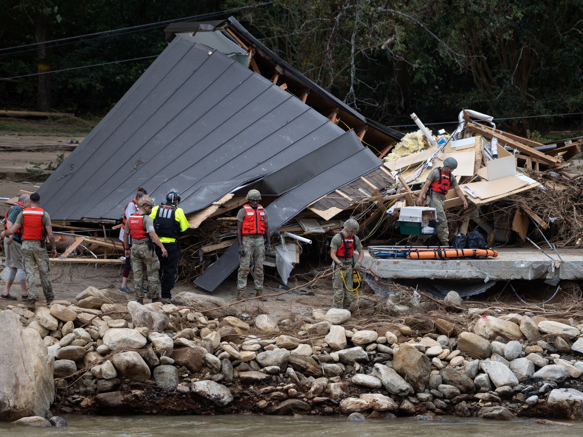 Biden, Harris take stock of battered southeastern US after Hurricane Helene | Weather News