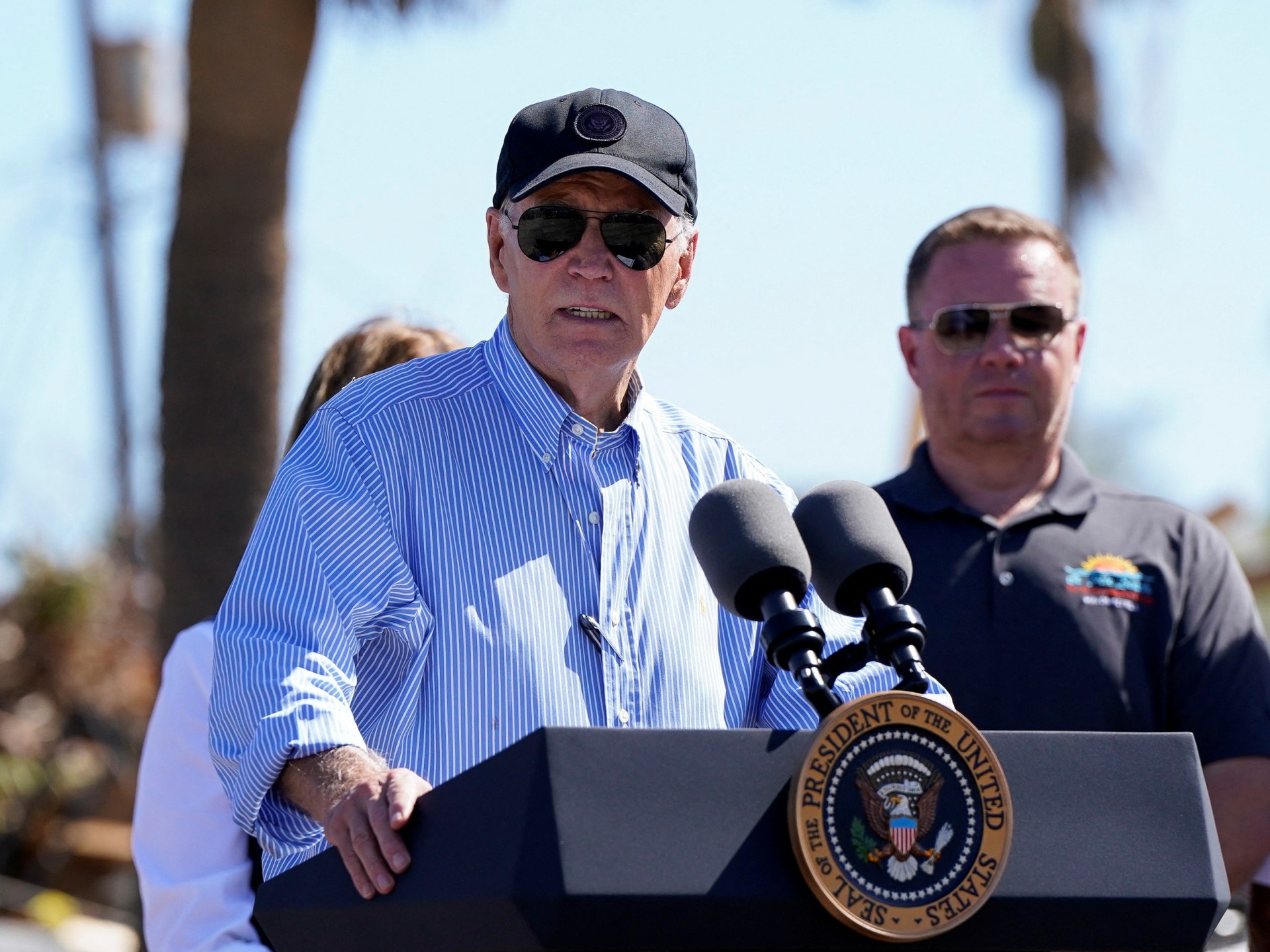 Biden surveys Hurricane Milton destruction in Florida, pledges support | Joe Biden News