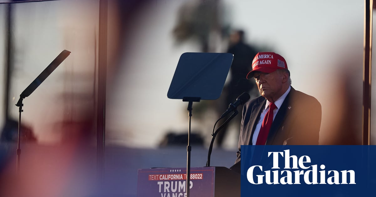 Armed man arrested near Trump’s California rally was plotting to kill him, police say | US elections 2024