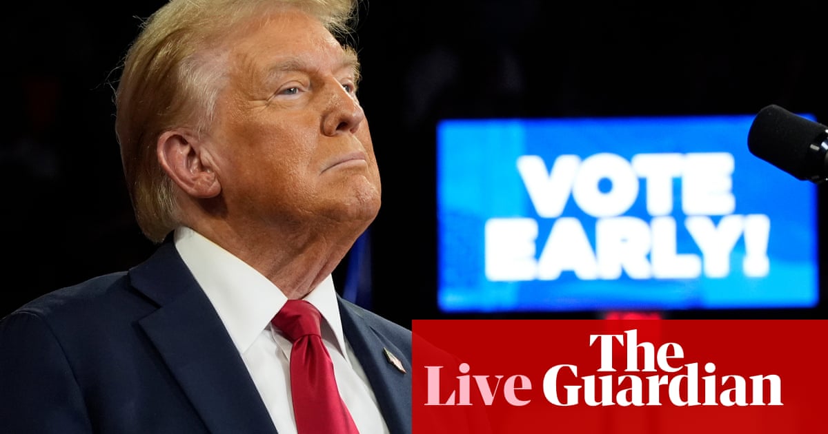 Donald Trump rules out second debate with Kamala Harris – live | US news