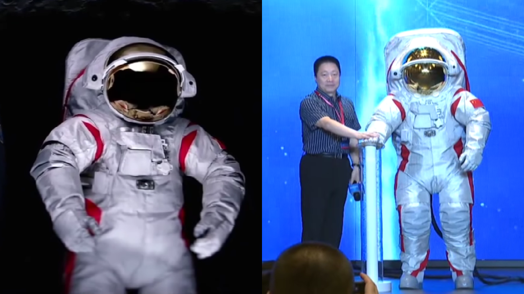 Chinese astronauts' spacesuit for 2030 moon visit unveiled