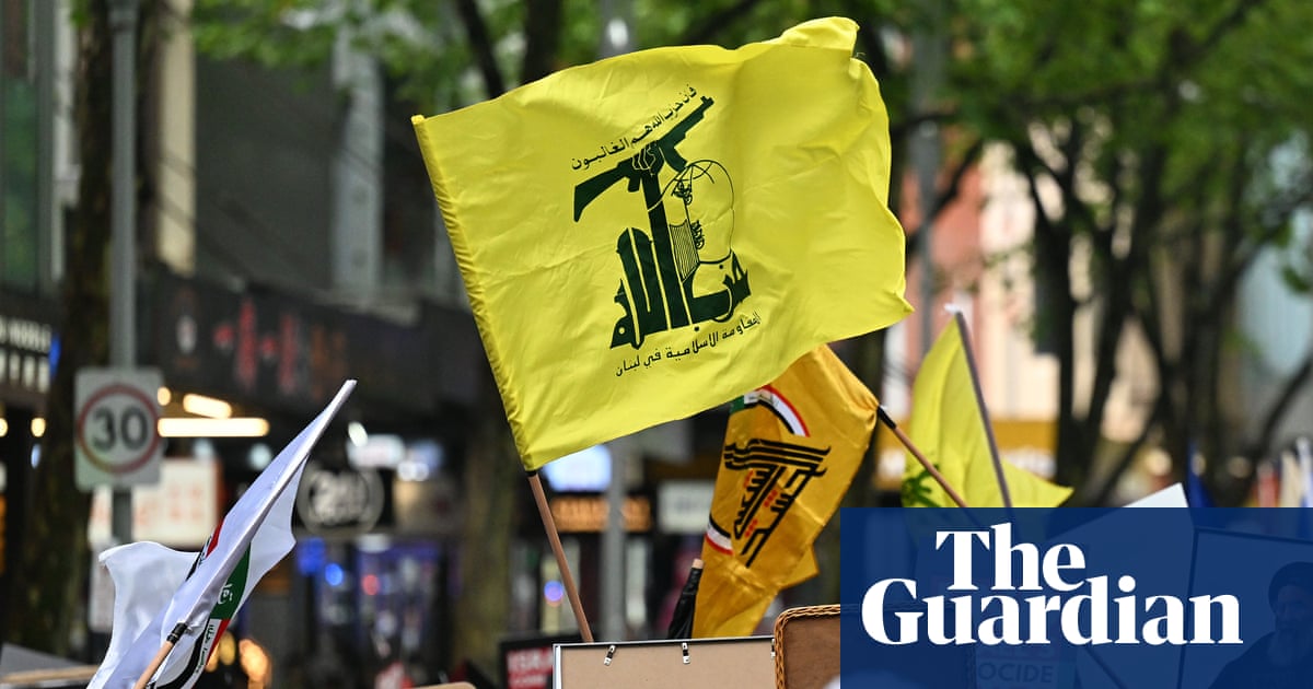 AFP launches ‘prohibited symbols’ taskforce after Hezbollah flags seen at Melbourne rally | Australian police and policing