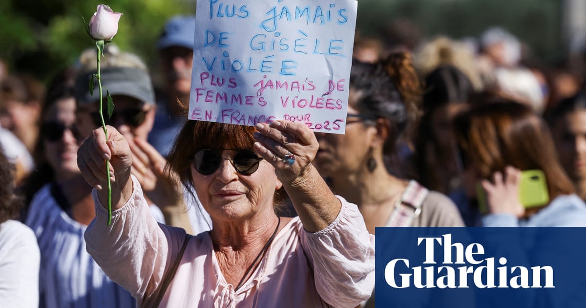 Hundreds join silent march in France in support of Gisèle Pelicot | France