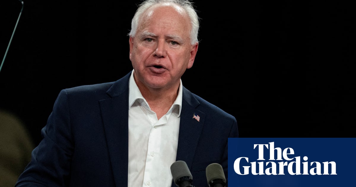 Tim Walz to Muslim voters in push before election: ‘Our hearts are broken’ | US elections 2024