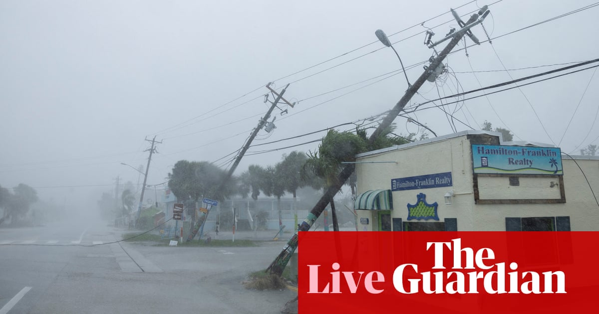 Hurricane Milton live updates: Florida braced as storm to make landfall shortly | Hurricane Milton