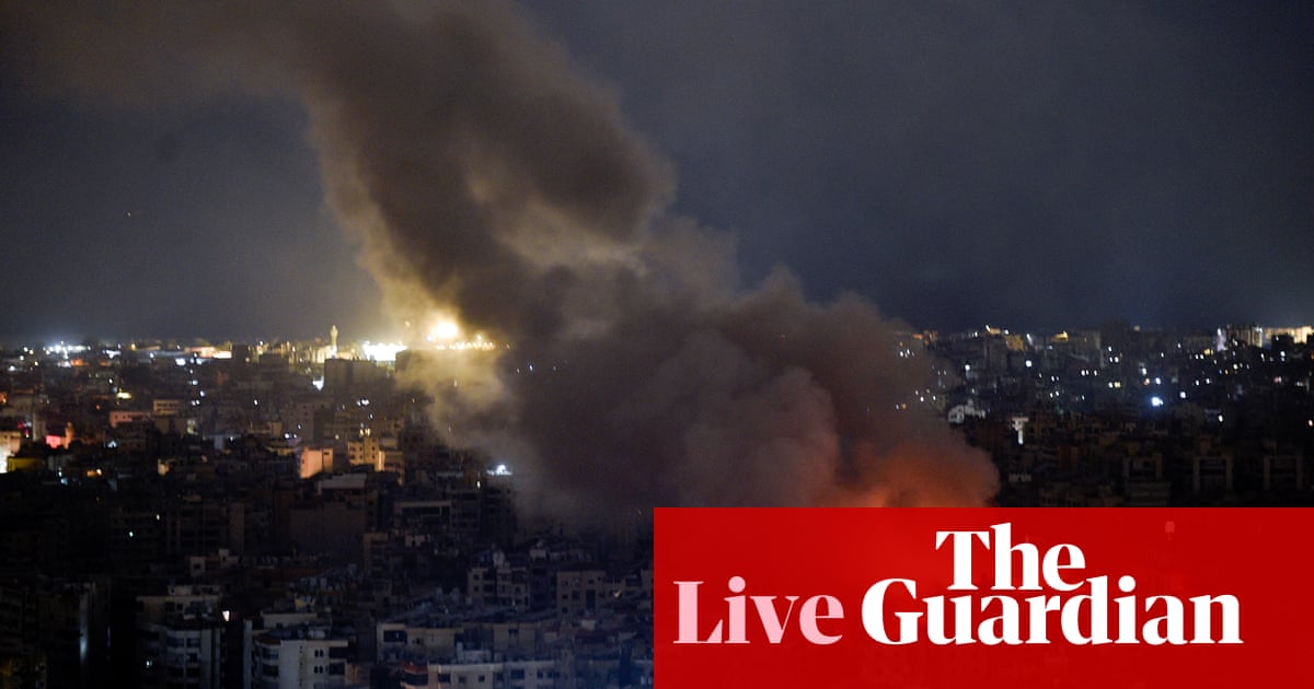 Middle East crisis live: Hezbollah rockets target Tel Aviv base after Israel strikes Beirut | Israel